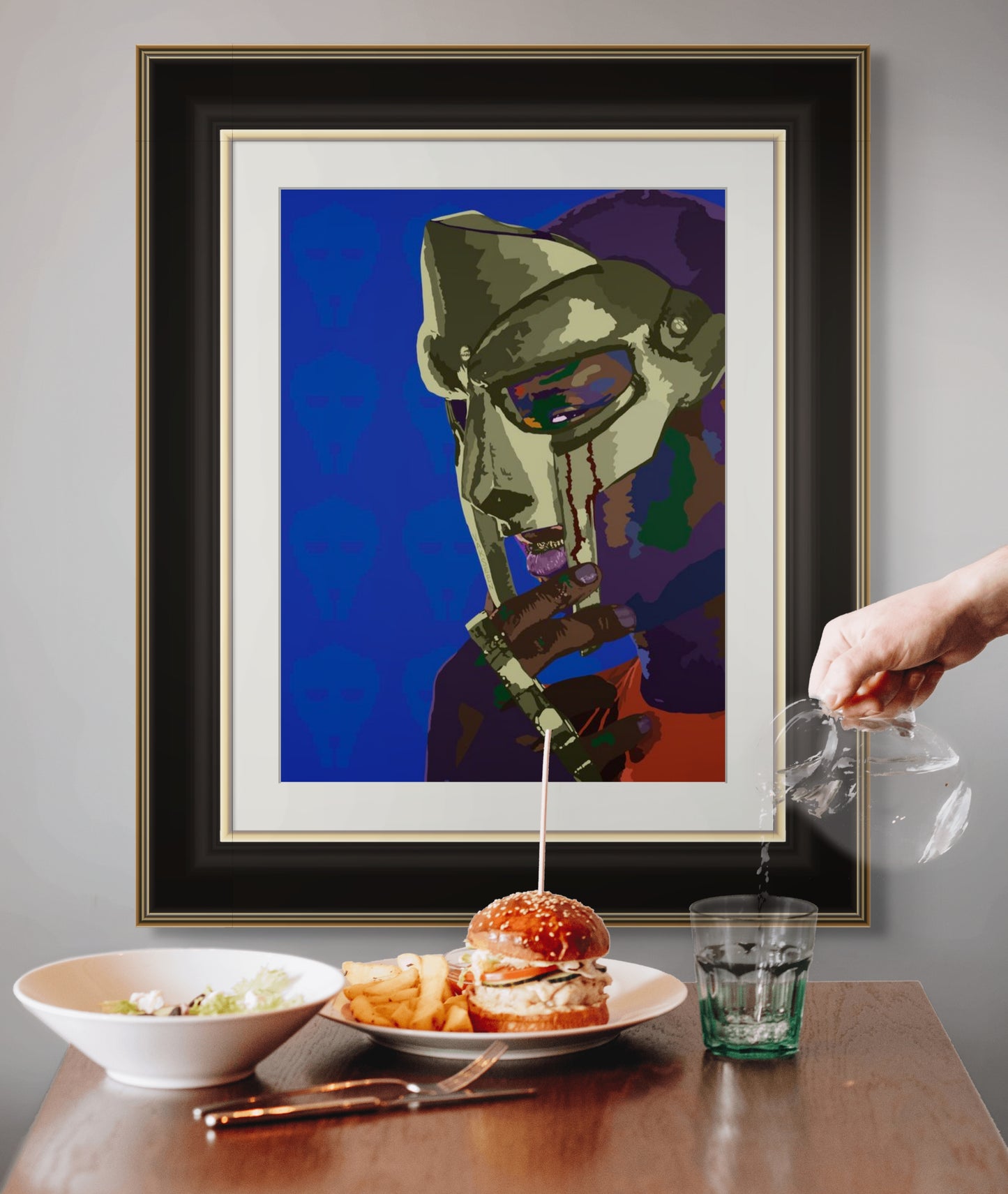 DOOM - MF Doom-Inspired Limited Edition Giclée Art Print – Wall Decor by Vakseen