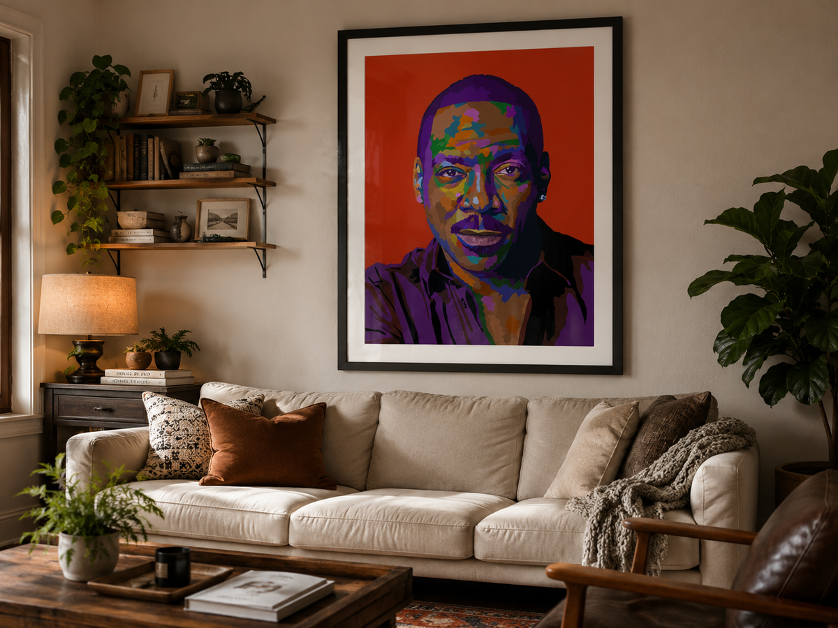 Eddie – Eddie Murphy-Inspired Limited Edition Giclée Art Print – Wall Decor by Vakseen