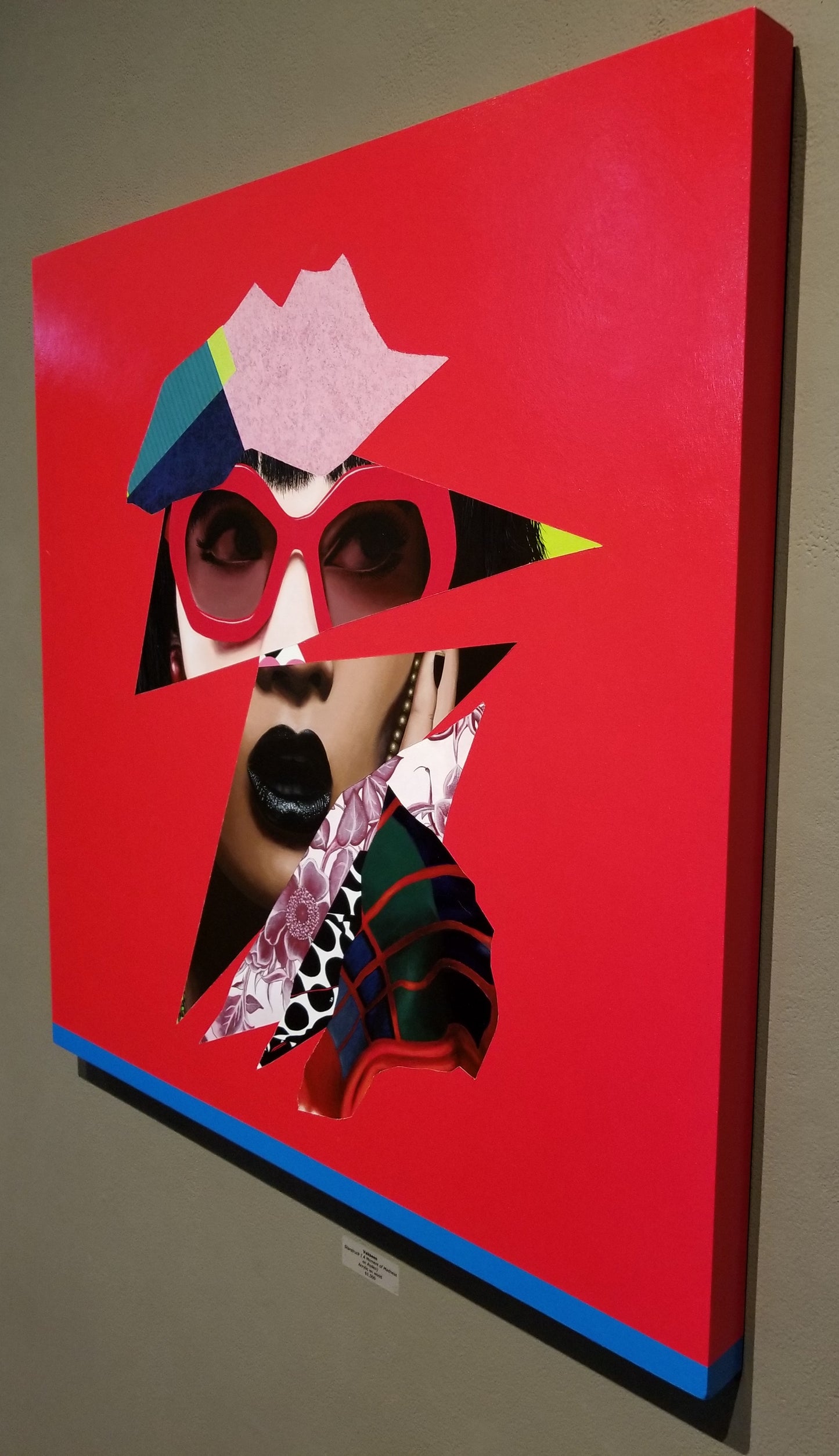 Starstruck (A Moment of Madness on Rodeo) - Collage Portrait – Original Acrylic Painting – Vanity Pop Series – Wall Decor by Vakseen