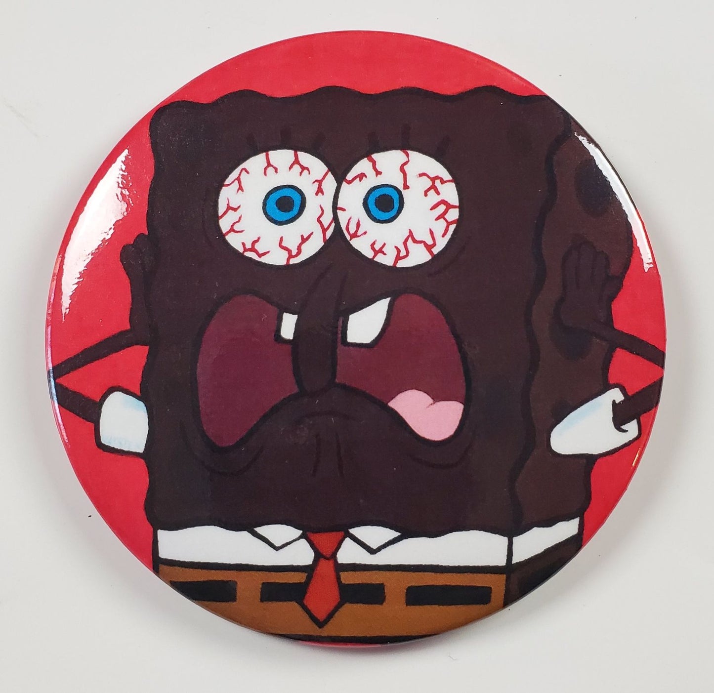 Patrick What Am I?! - Spongebob Squarepants - FOBP 3" buttons - Custom Pop Art Buttons for Fashion Apparel