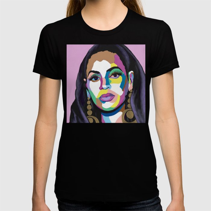 Beyonce portrait art - Bey Tee Shirt - Custom Art Shirt & Apparel - Vakseen Art