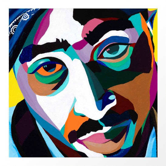 2Pac portrait art - Limited Edition Giclee Print & Wall Decor - Vakseen Art