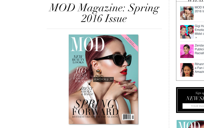 Mod Magazine Features Vakseen