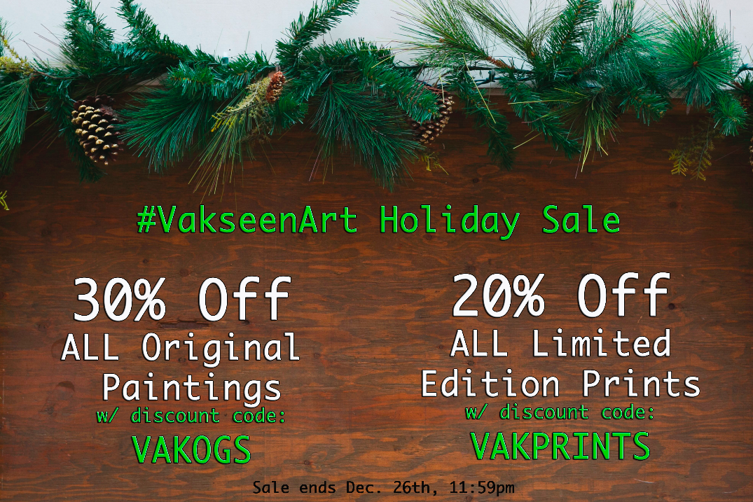 #VakseenArt Holiday Sale