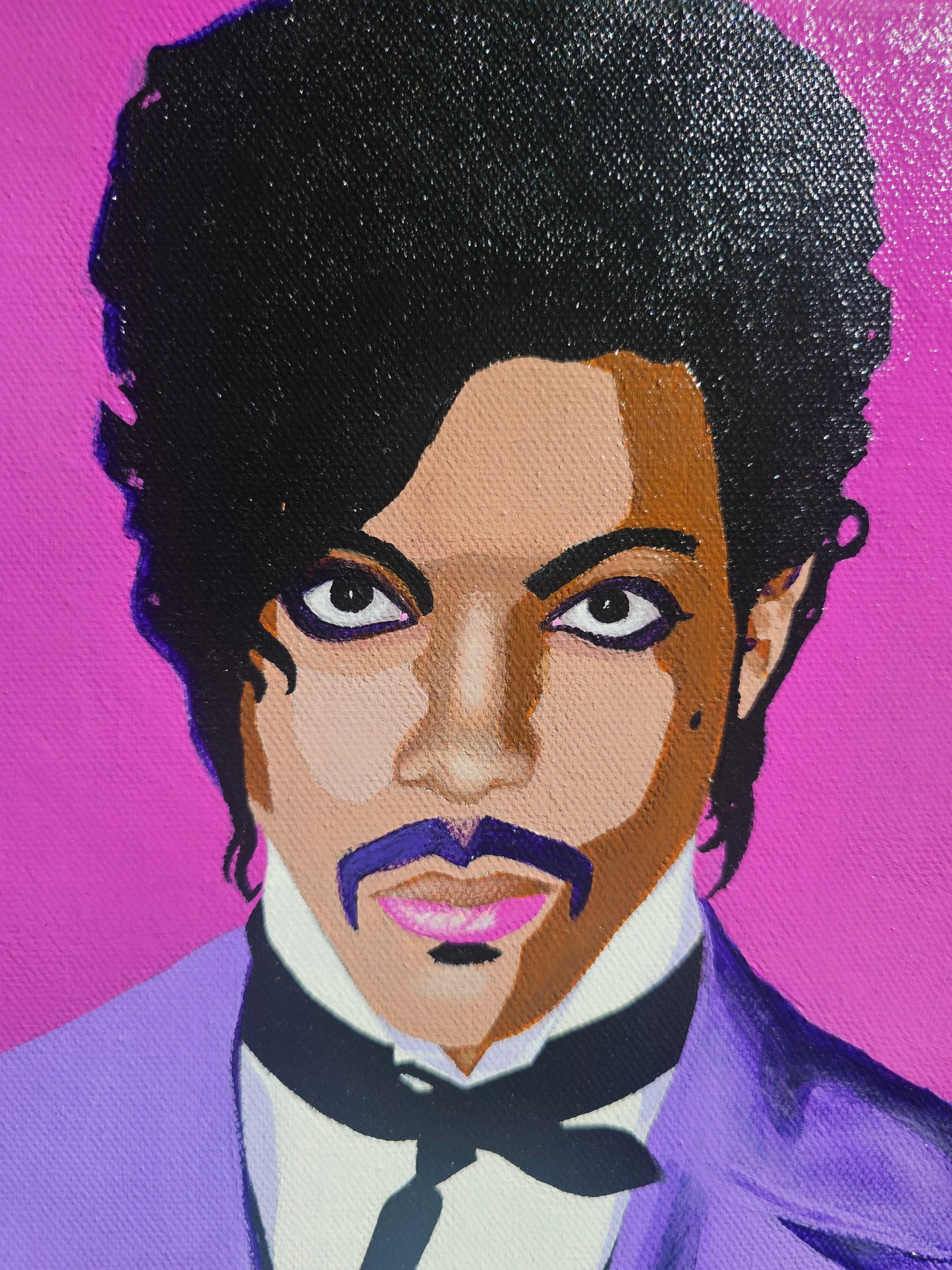 The Purple One - Prince portrait Art - Original Acrylic Painting & Wall Decor - Vakseen Art