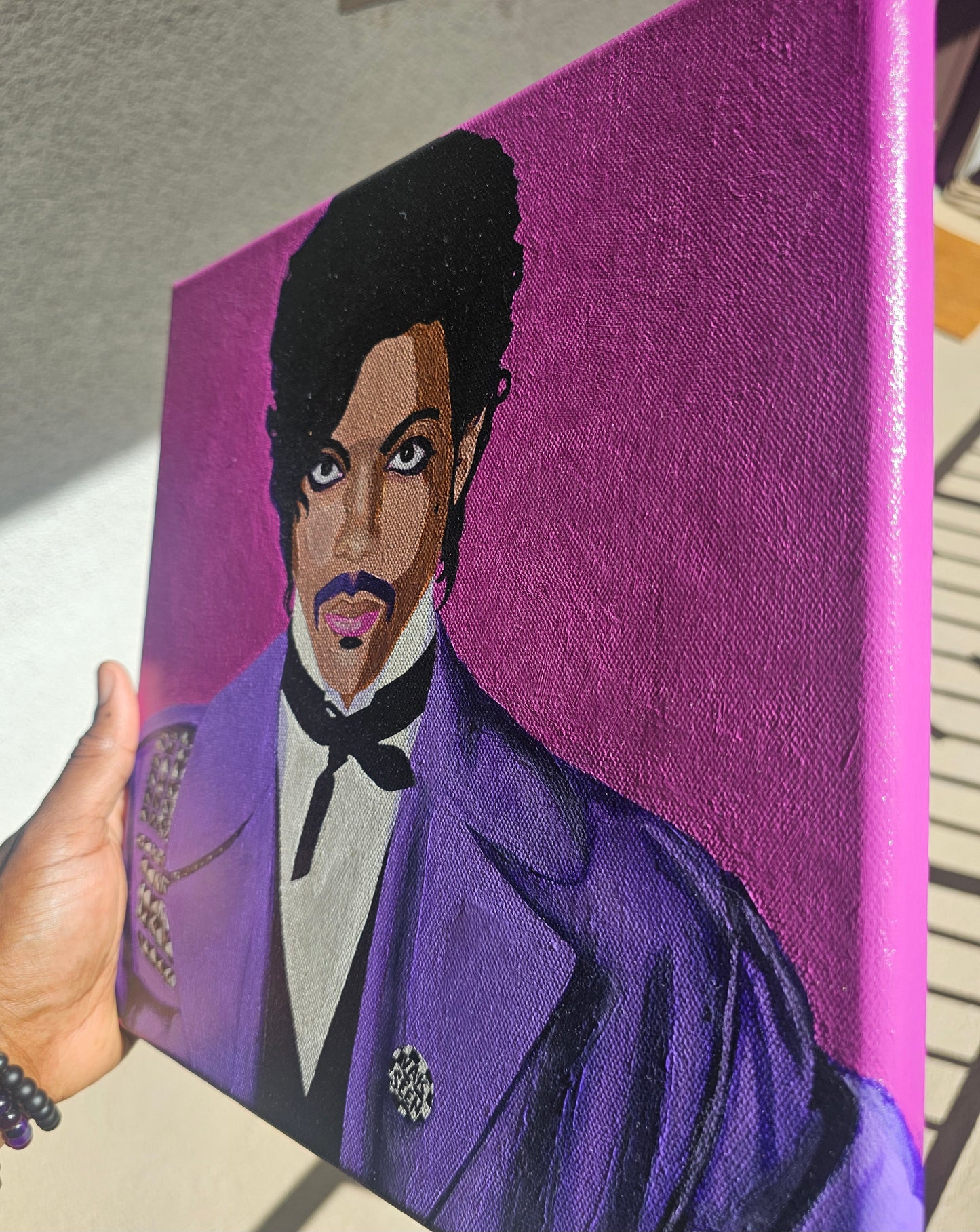 The Purple One - Prince portrait Art - Original Acrylic Painting & Wall Decor - Vakseen Art
