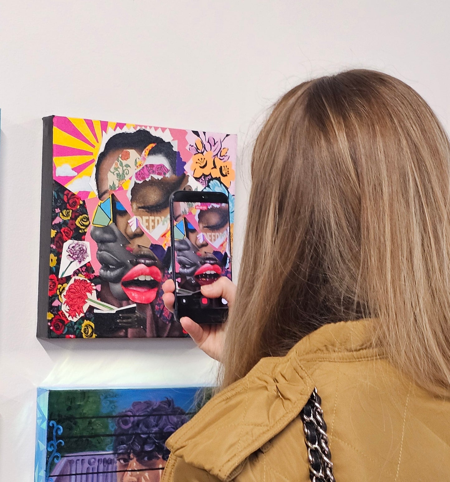 Rediscovering Myself – Collage Portrait – Original Acrylic Painting – Vanity Pop Series – Wall Decor by Vakseen