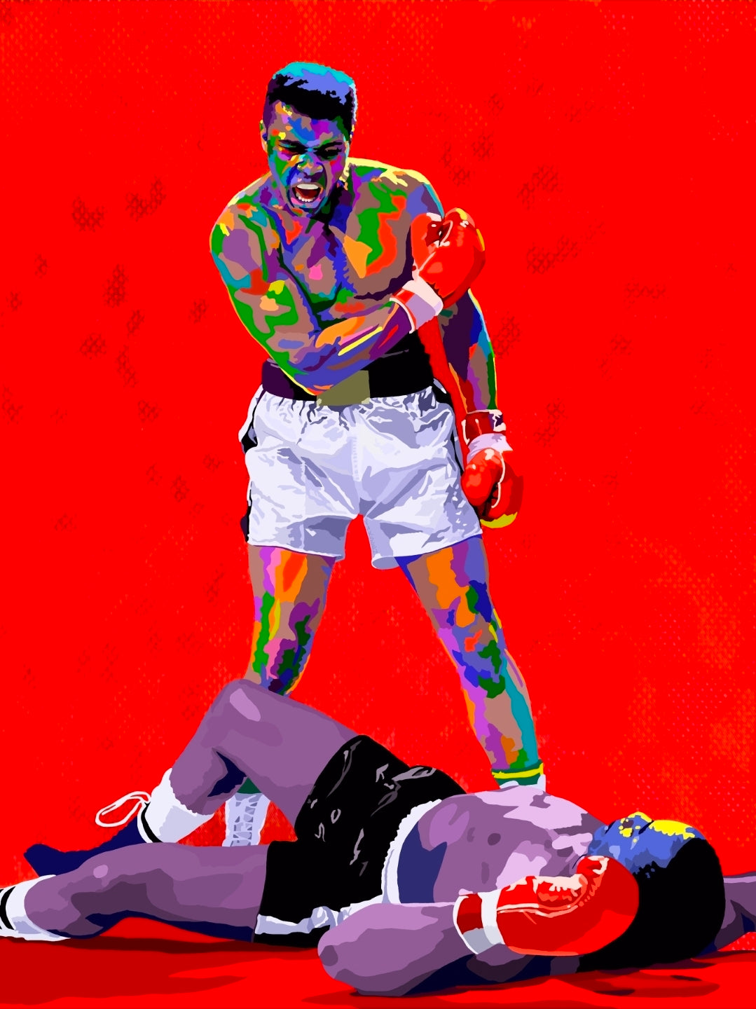 Float Like a Butterfly Muhammad Ali-inspired hand-embellished canvas art by Vakseen