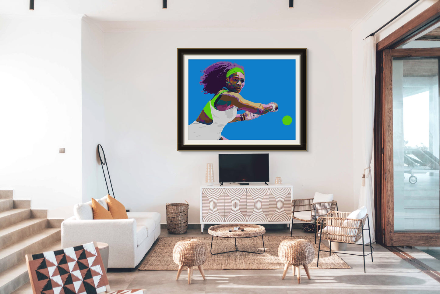 GOAT III - Serena Williams-inspired Limited Edition Giclée Art Print – Wall Decor by Vakseen
