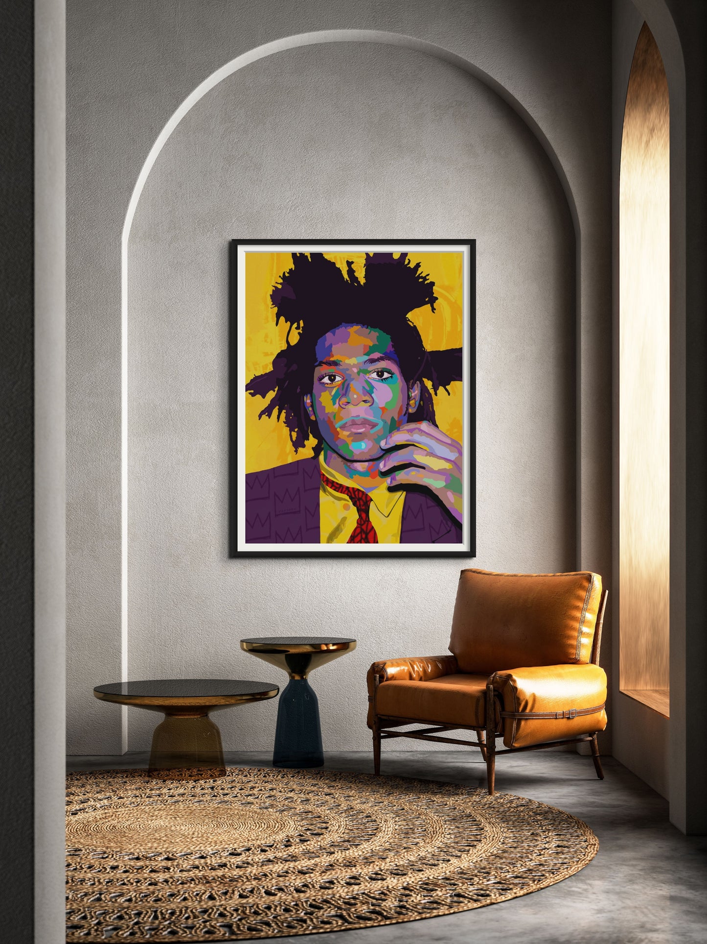 I Am An Artist - Jean-Michel Basquiat Portrait - Limited Edition Giclee Art Print & Wall Decor - Vakseen Art