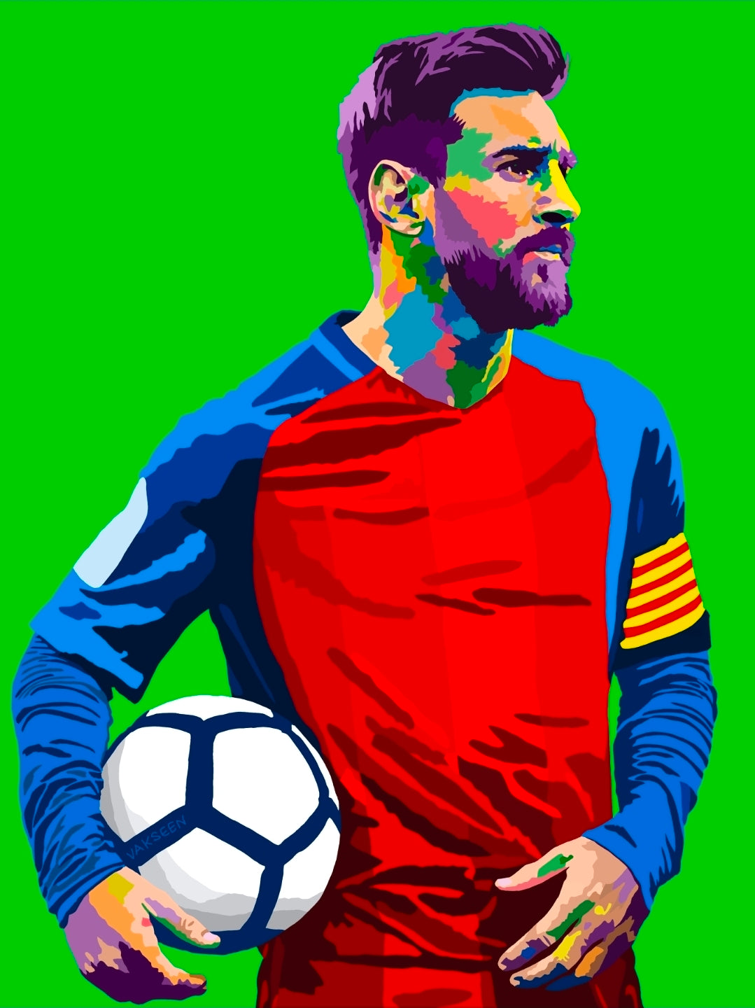 GOAT II – Lionel Messi-Inspired Limited Edition Giclée Art Print – Wall Decor by Vakseen