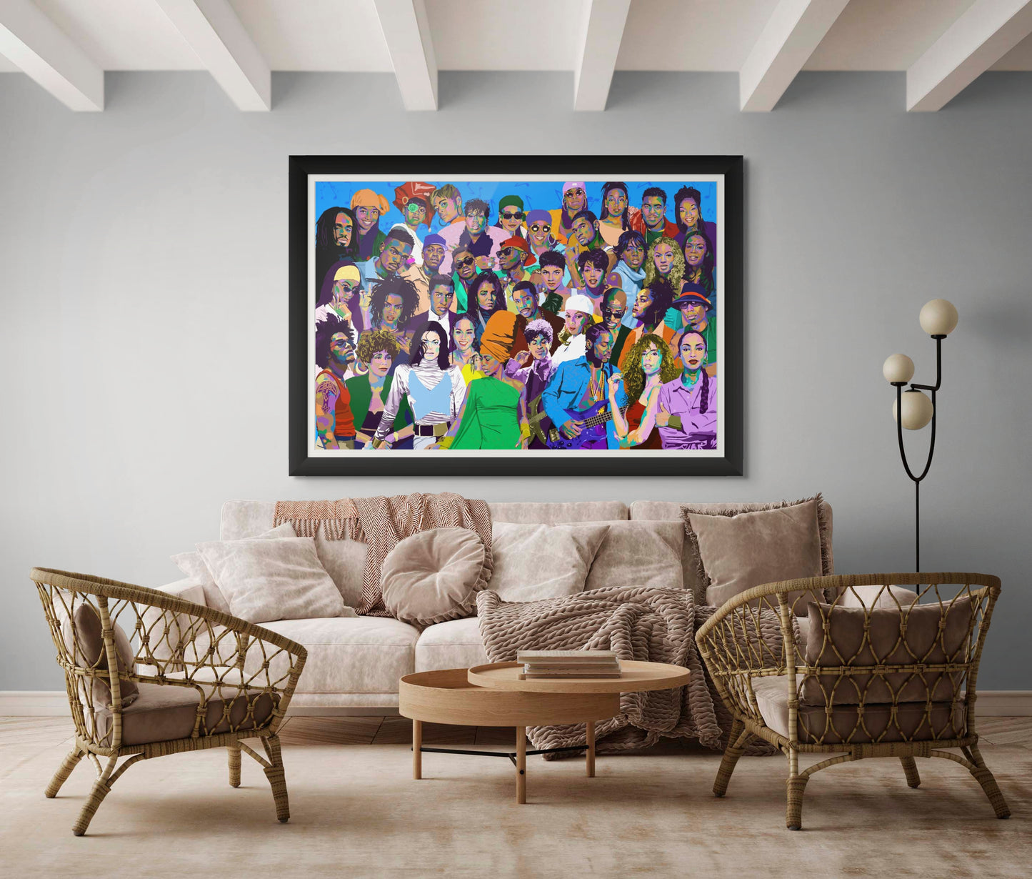 A 90s Kinda Love – R&B Soul Legends – Limited Edition Giclée Art Print – Legends Only Series – Wall Decor by Vakseen