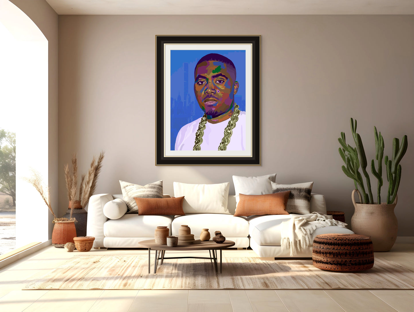 Nasty – Nas-Inspired Limited Edition Giclée Art Print – Wall Decor by Vakseen
