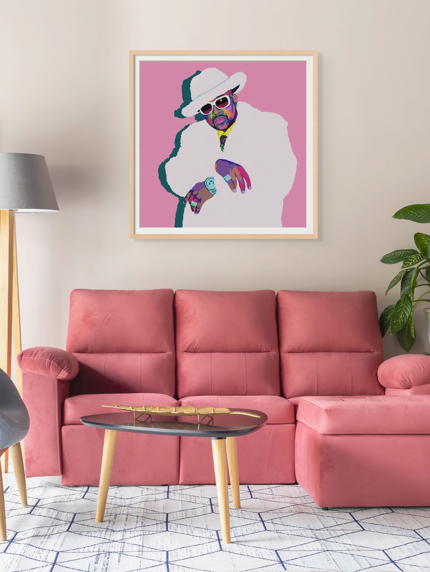 P.A. Trill - Pimp C portrait art - Limited Edition Art Print & Wall Decor - Vakseen Art