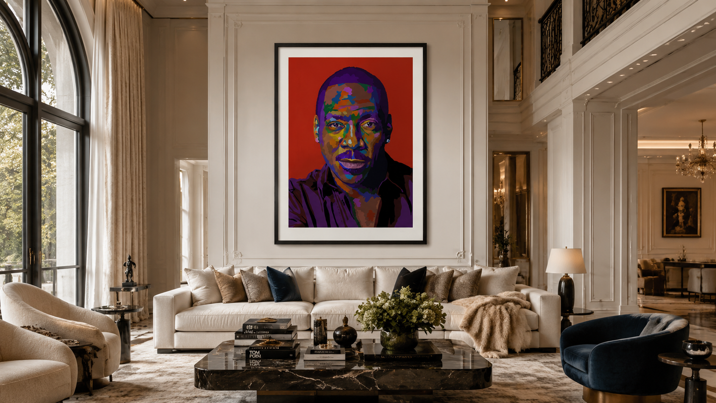 Eddie – Eddie Murphy-Inspired Limited Edition Giclée Art Print – Wall Decor by Vakseen