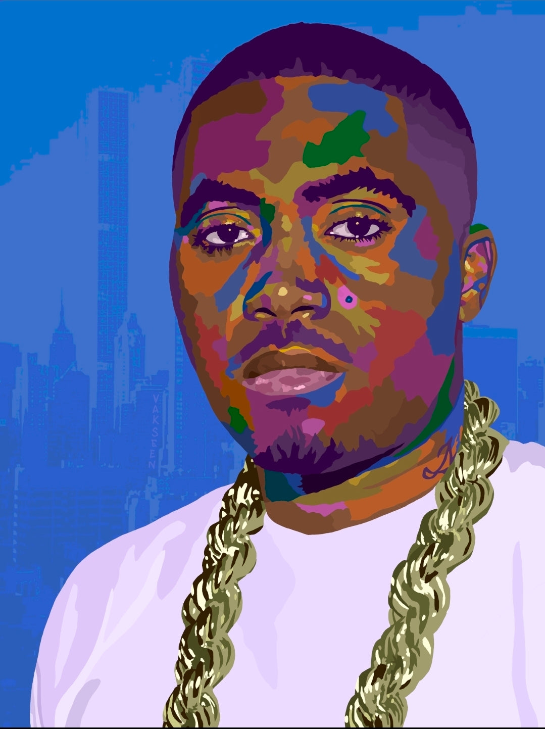 Nasty – Nas-Inspired Limited Edition Giclée Art Print – Wall Decor by Vakseen