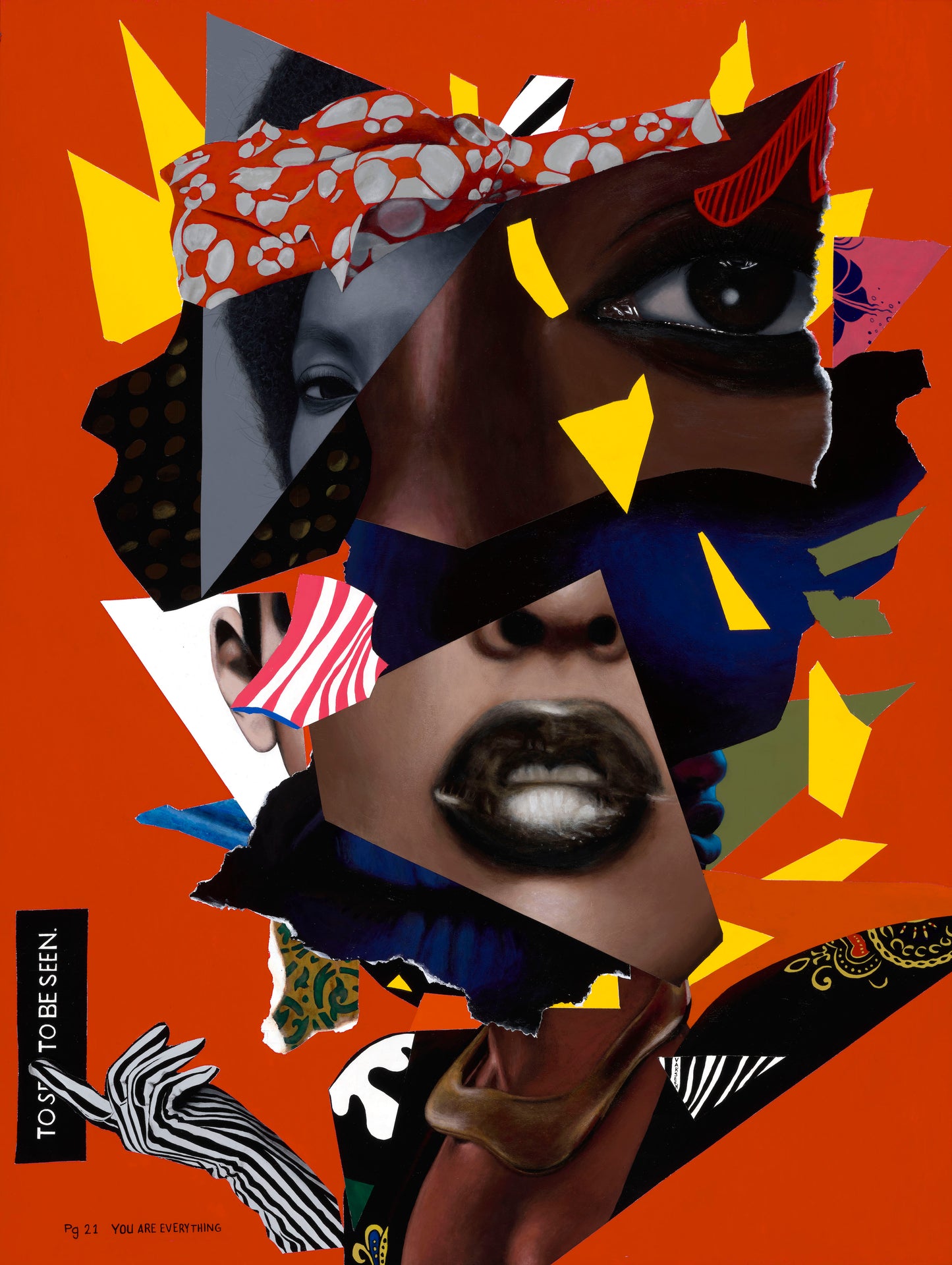 SEEN – Collage Portrait – Vanity Pop Series – Limited Edition Giclée Art Print – Wall Decor by Vakseen