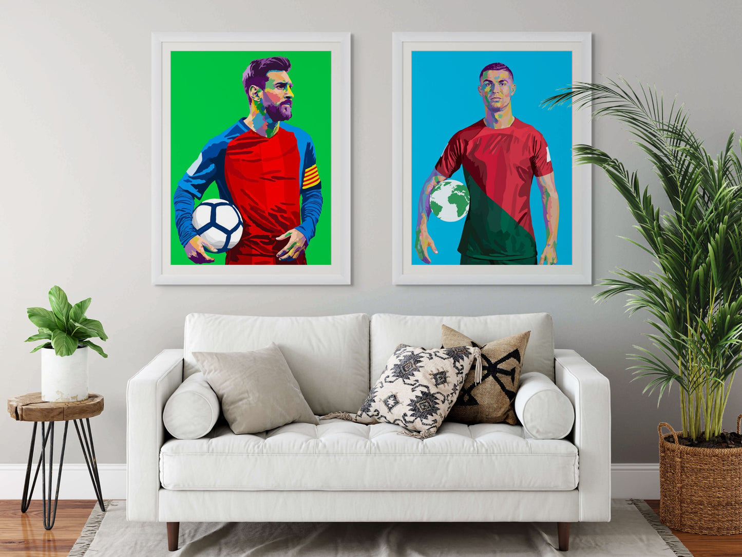 GOAT – Cristiano Ronaldo-Inspired Limited Edition Giclée Art Print – Wall Decor by Vakseen