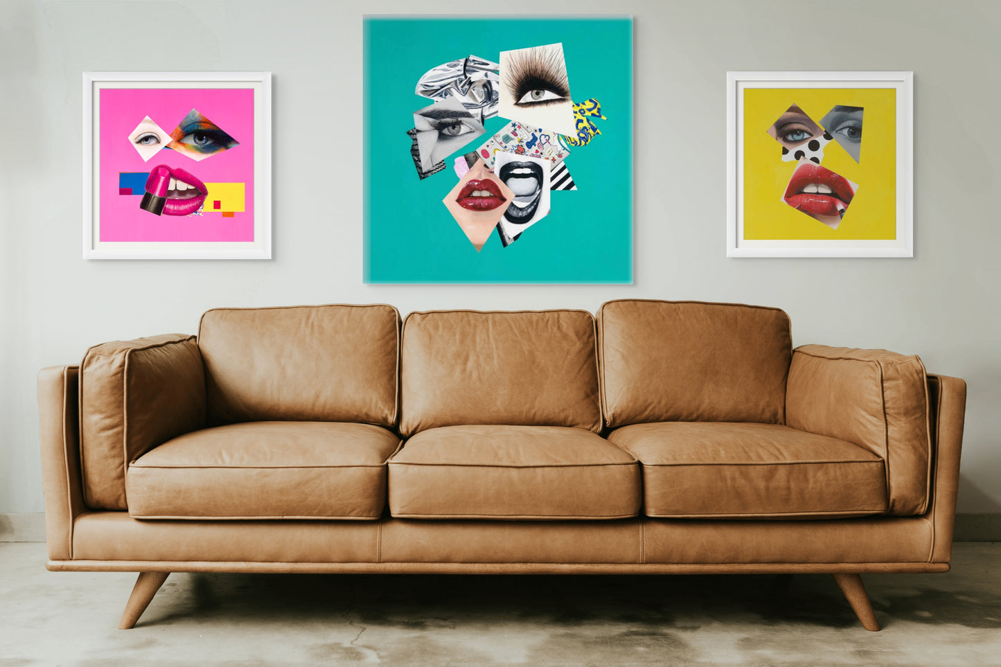 Today's the Day I Realized  - Collage Portrait – Original Acrylic Painting – Vanity Pop Series – Wall Decor by Vakseen