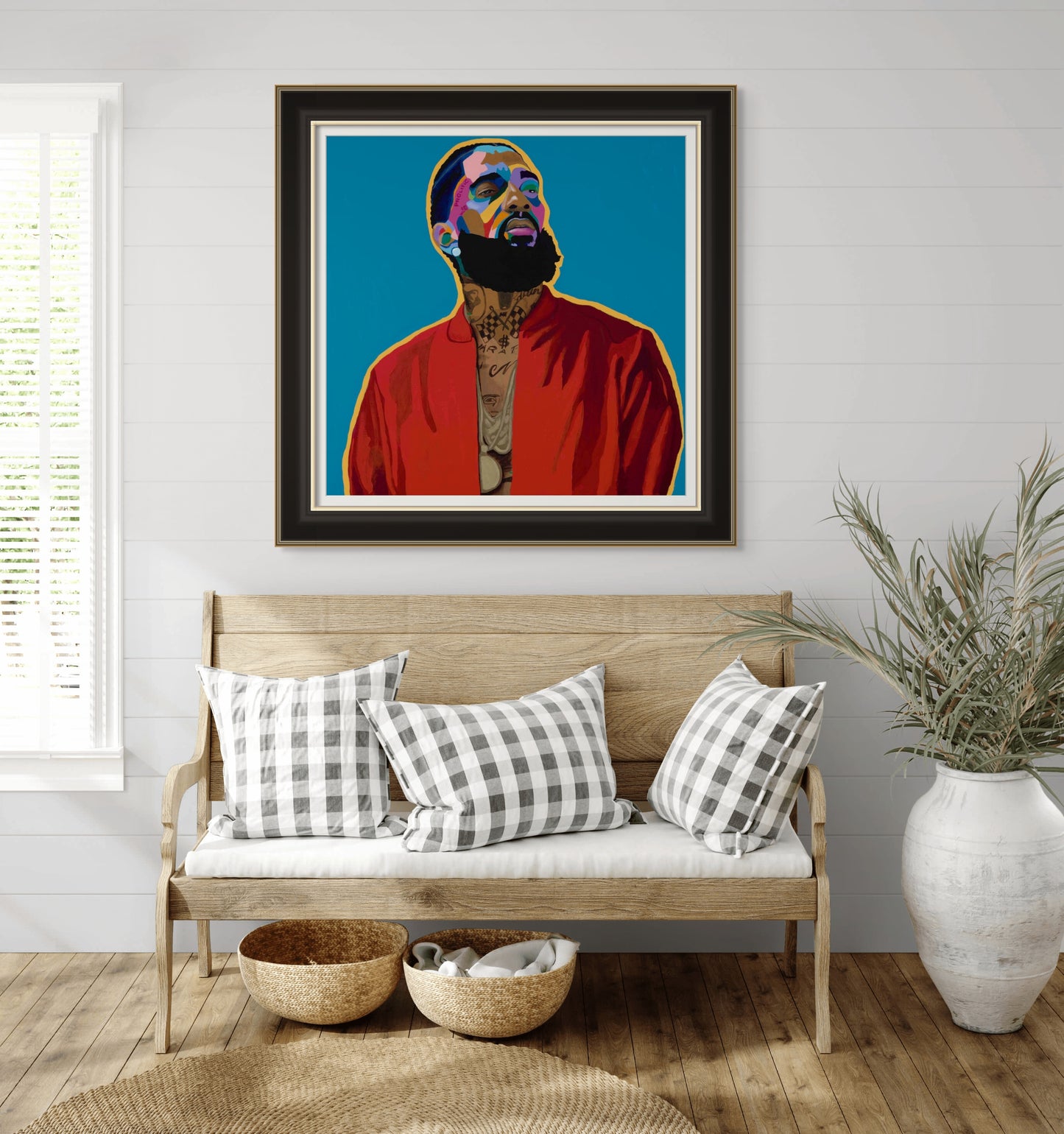 Nothin Like U - Nipsey Hussle portrait art - Limited Edition Giclee Art Prints & Wall Decor - Vakseen Art