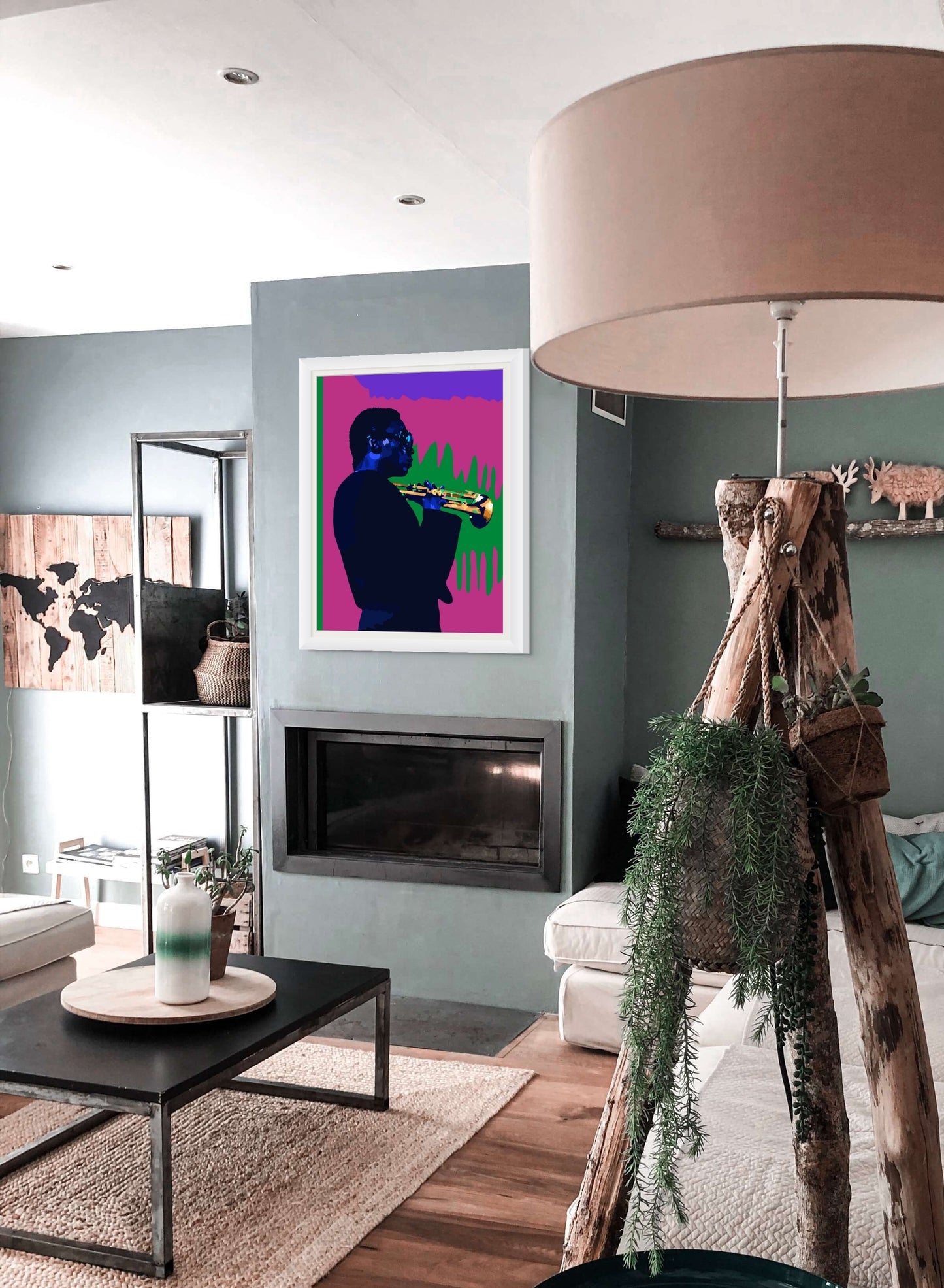Be Cool – Miles Davis-Inspired Limited Edition Giclée Art Print – Wall Decor by Vakseen