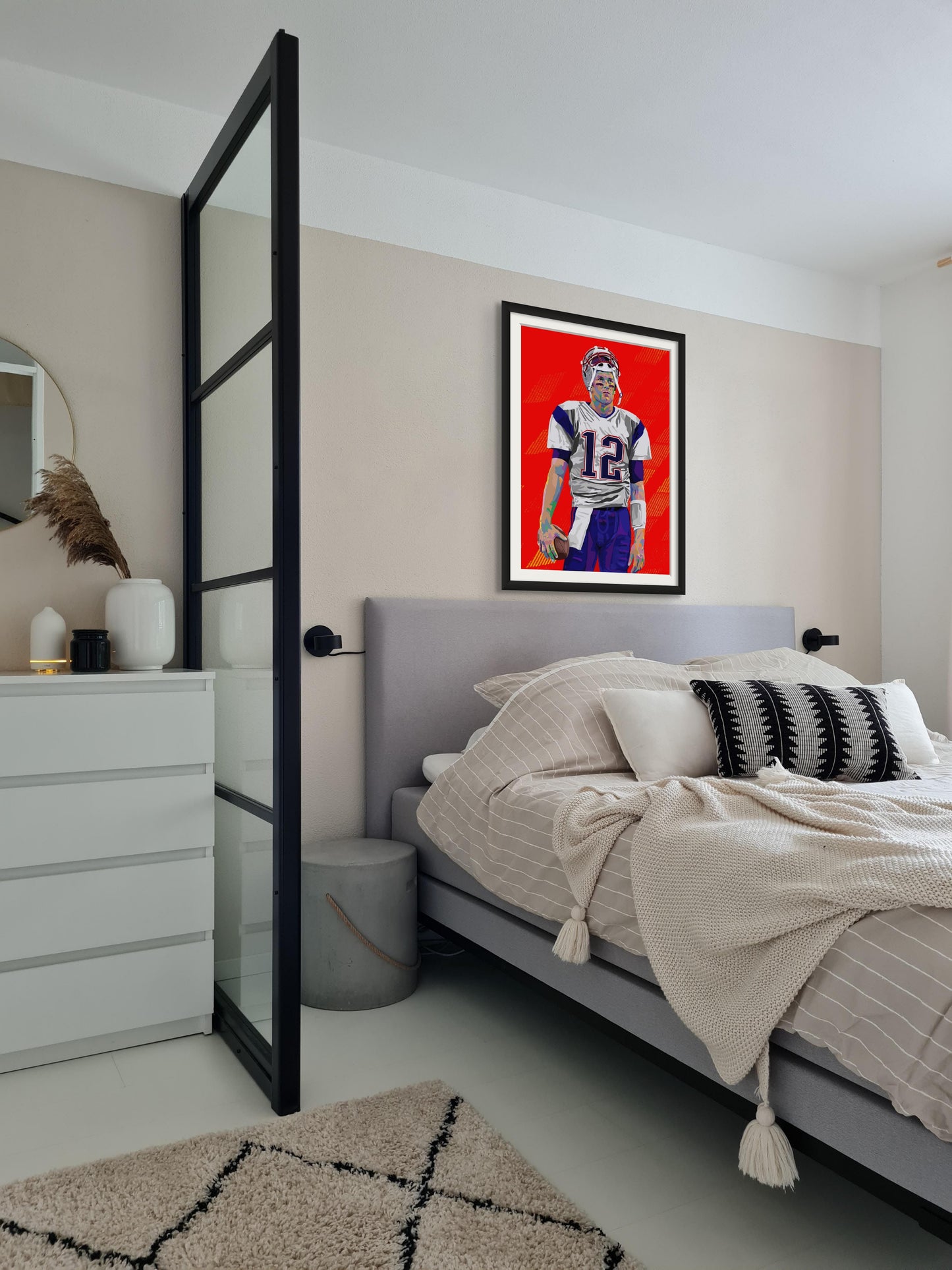 Last Dance - Tom Brady inspired Portrait - Limited Edition Giclee Art Print & Wall Decor - Vakseen Art