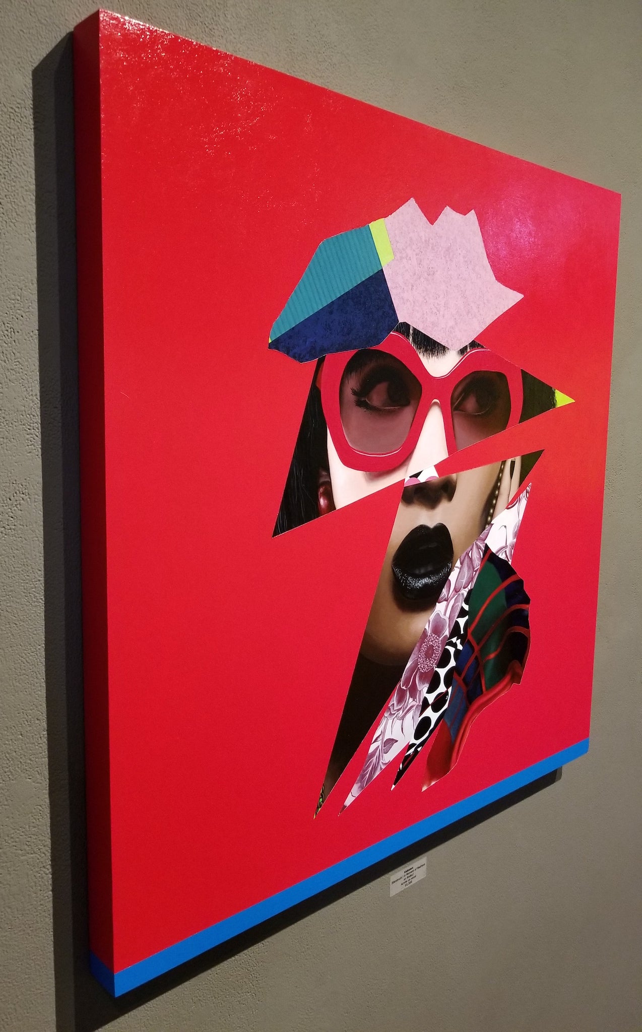 Starstruck (A Moment of Madness on Rodeo) - Collage Portrait – Original Acrylic Painting – Vanity Pop Series – Wall Decor by Vakseen