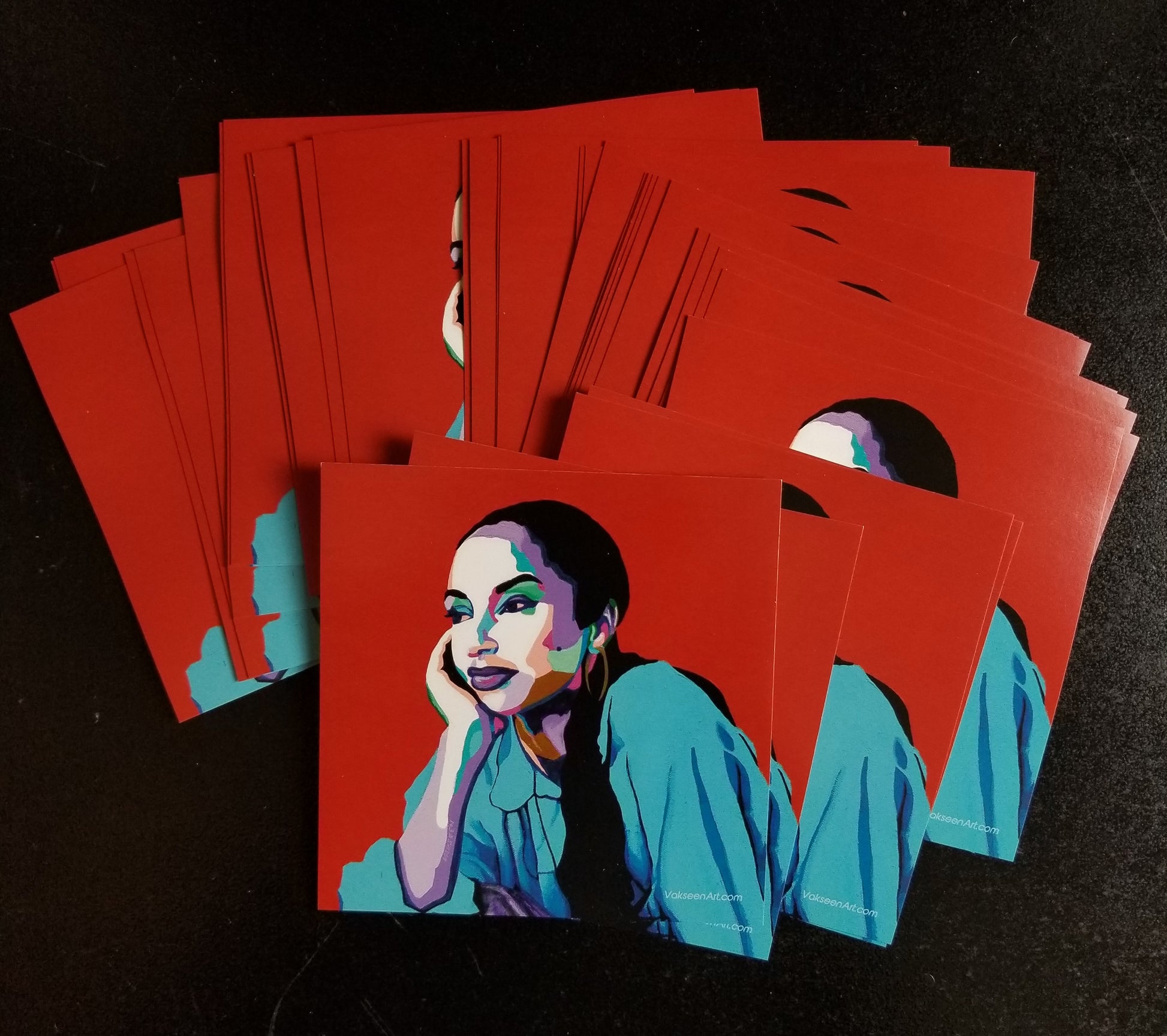 No Ordinary Love - Sade portrait art - Custom Art Stickers for Laptops & Wall Decor - Vakseen Art