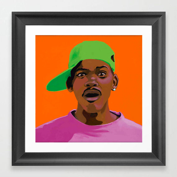 FRESHHH - Fresh Prince of Bel Air portrait art - Limited Edition Giclee Art Prints - Vakseen Art