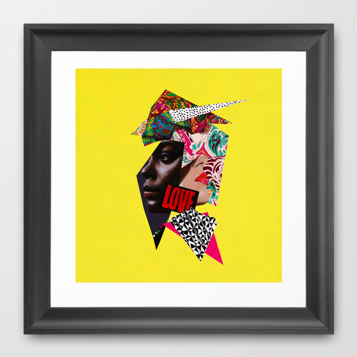 New Madonna - Abstract portrait Art - Vanity Pop - Collage Portrait - Limited Edition Giclee Art Print - Vakseen Art