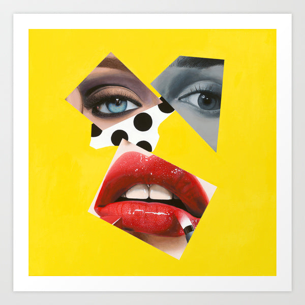Vakseen Art - No Filter Me - Vanity Pop - Limited Edition Giclee Art Print & Wall Decor