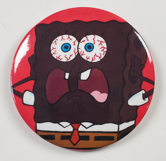 Patrick What Am I?! - Spongebob Squarepants - FOBP 3" buttons - Custom Pop Art Buttons for Fashion Apparel