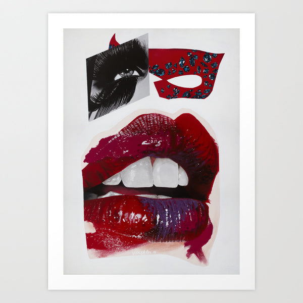 Vakseen Art - Ribbon In Her Eyes - Vanity Pop - Limited Edition Giclee Art Print & Wall Decor