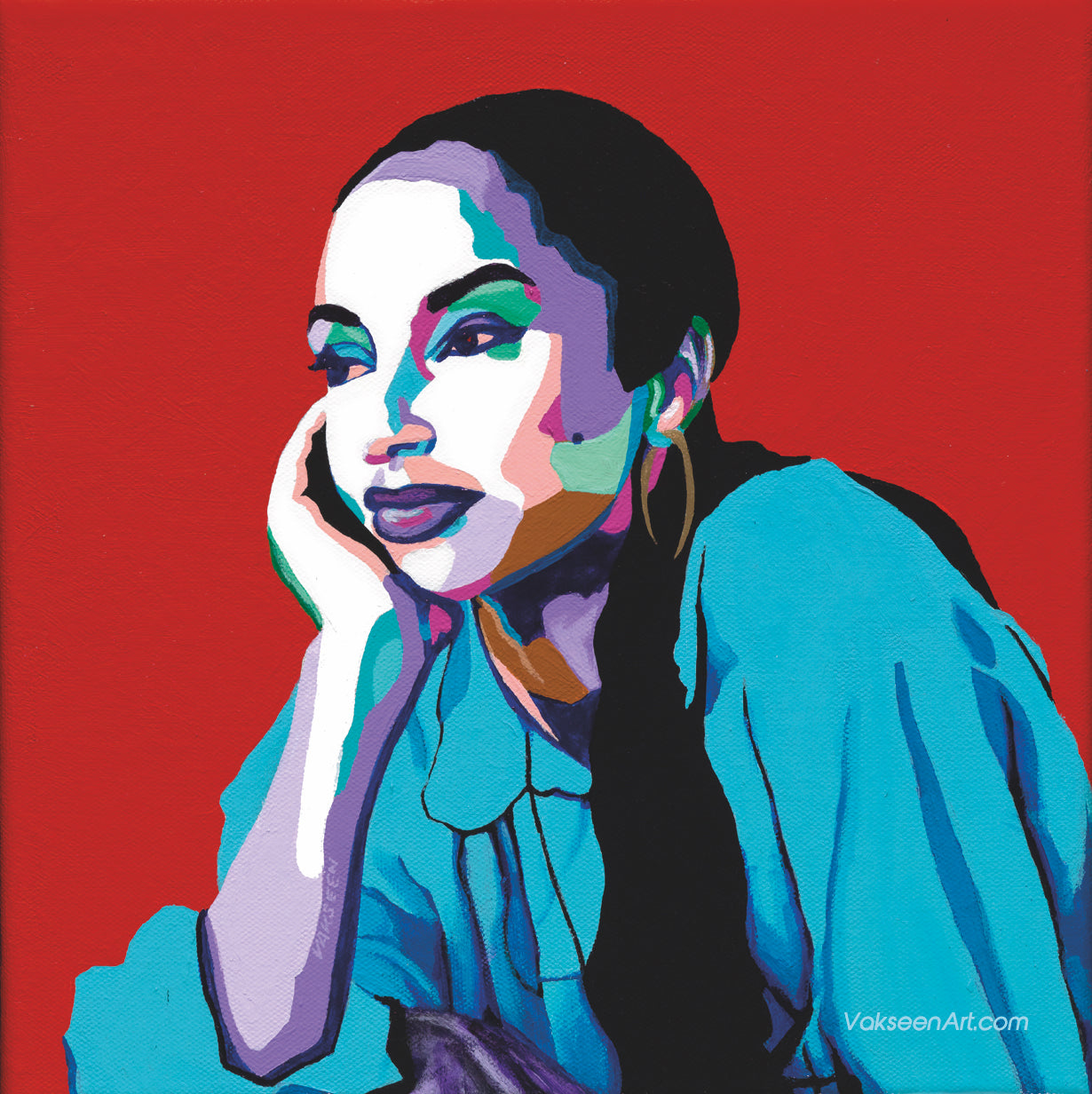 No Ordinary Love - Sade portrait art - Custom Art Stickers for Laptops & Wall Decor - Vakseen Art