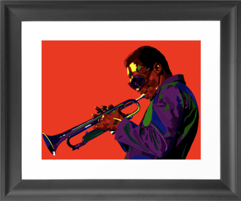 Miles Davis portrait art - Limited Edition Giclee Wall Art Prints & Wall Decor - Vakseen Art