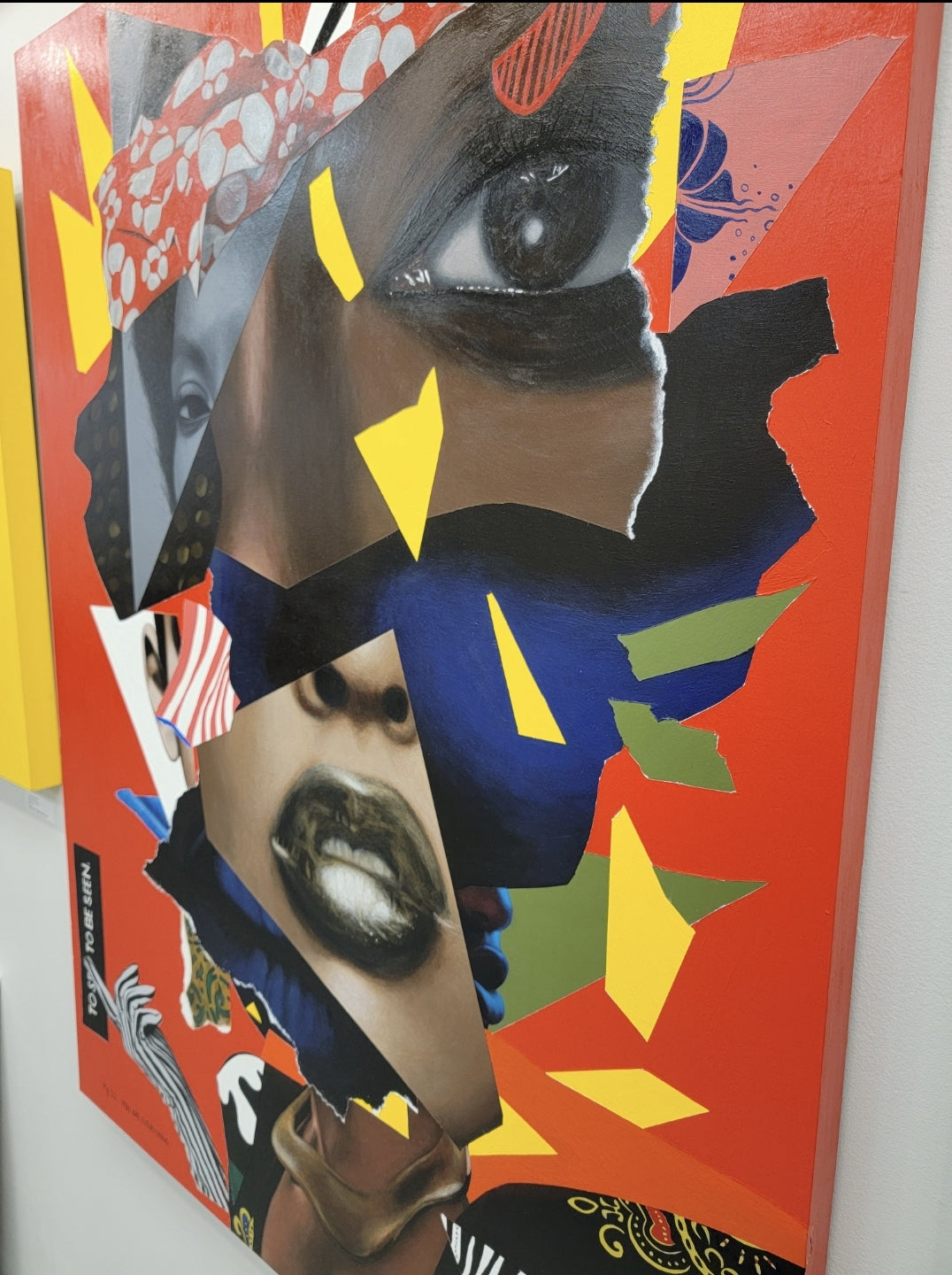 SEEN - Collage Portrait – Original Acrylic Painting – Vanity Pop Series – Wall Decor by Vakseen