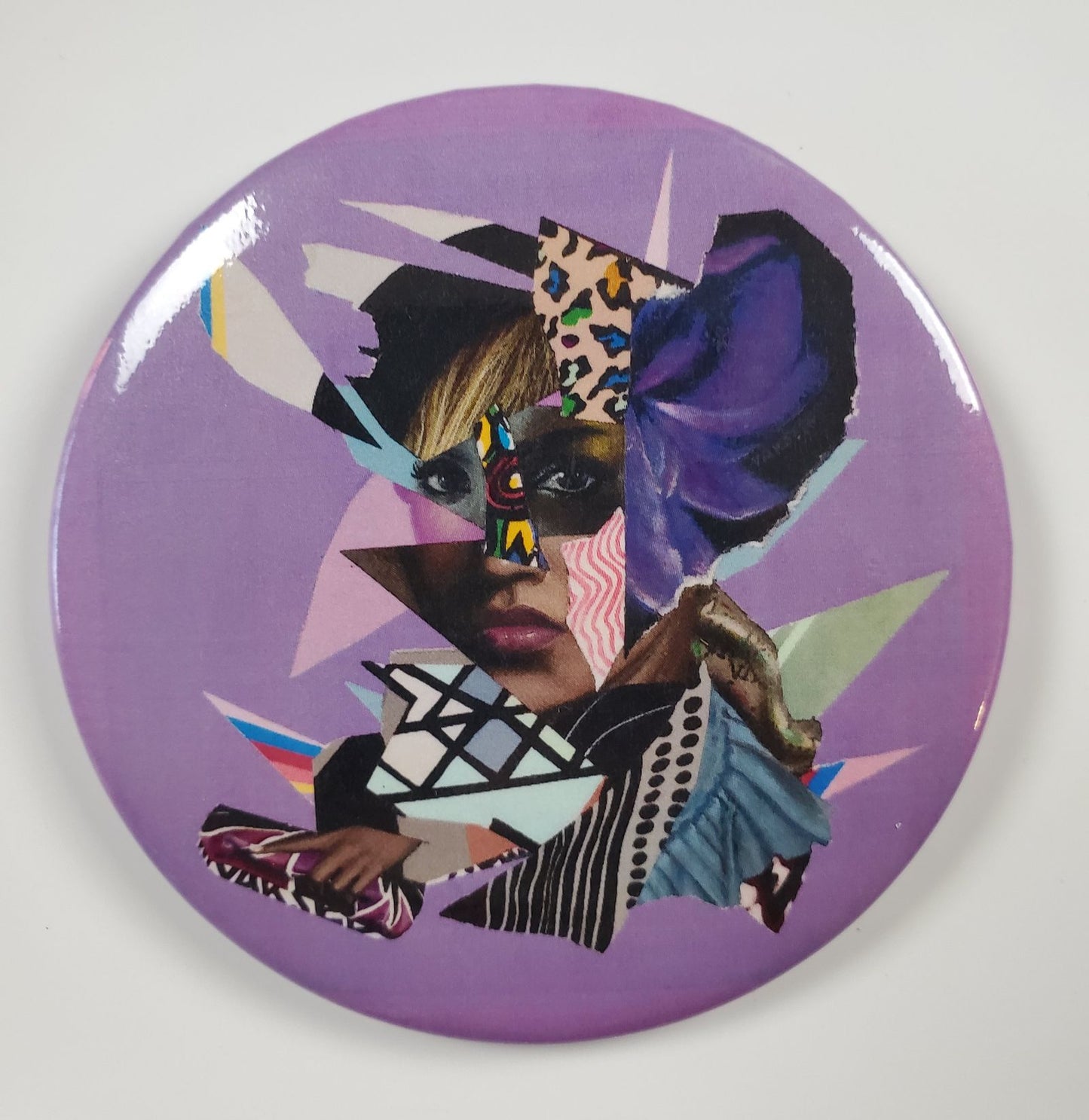 The Resilience of a Rose - 3" buttons - Custom Pop Art Buttons for Fashion Apparel
