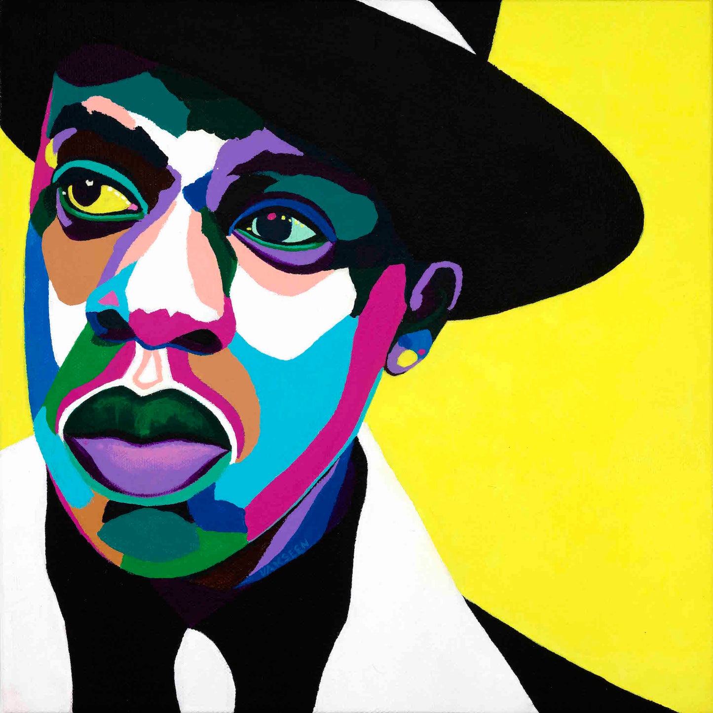 Jay Z portrait art - Limited Edition Giclee Print & Wall Decor - Vakseen Art