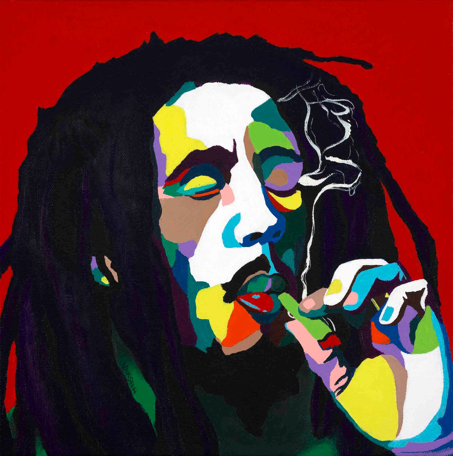 Bob Marley portrait art - Limited Edition Giclee Art Prints & Wall Decor - Vakseen Art