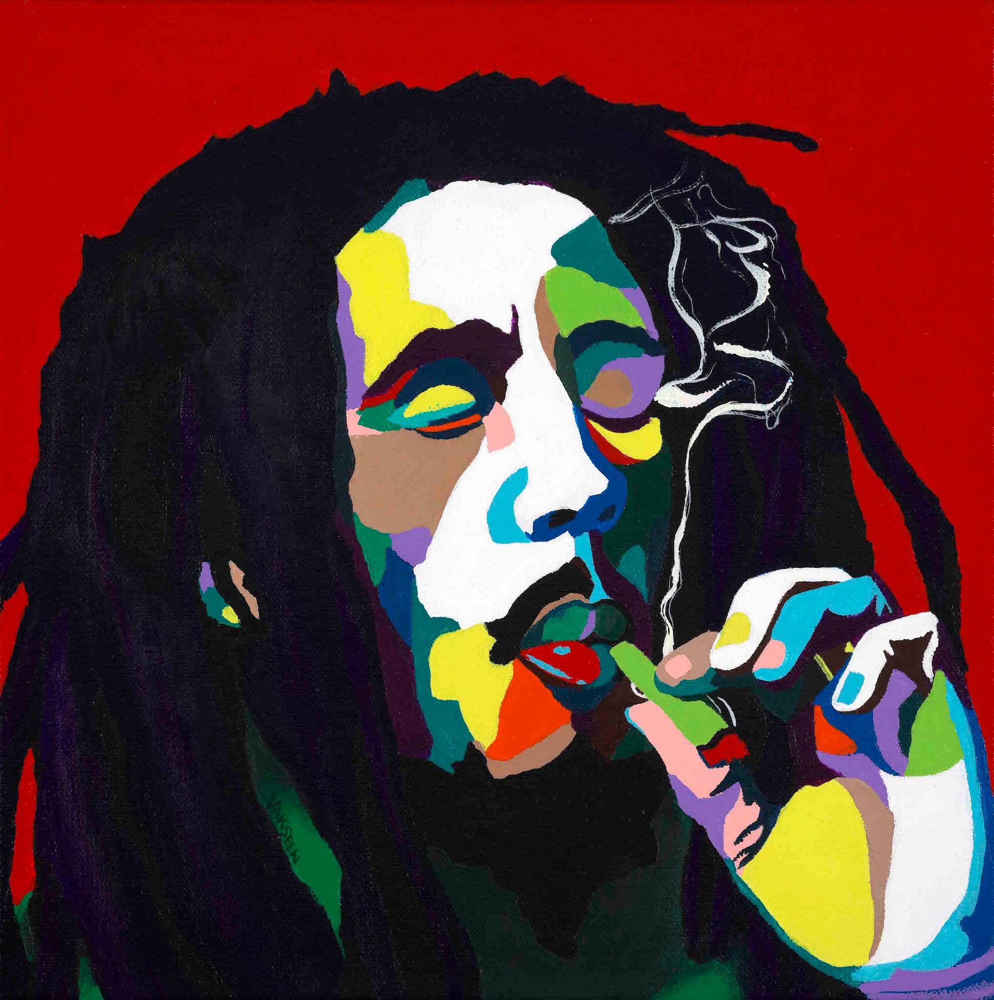 Bob Marley portrait art - Limited Edition Giclee Art Prints & Wall Decor - Vakseen Art
