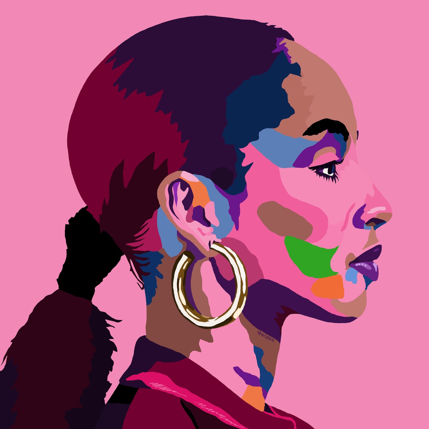 By Your Side - Sade portrait art - Limited Edition Art Print & Wall Decor - Vakseen Art