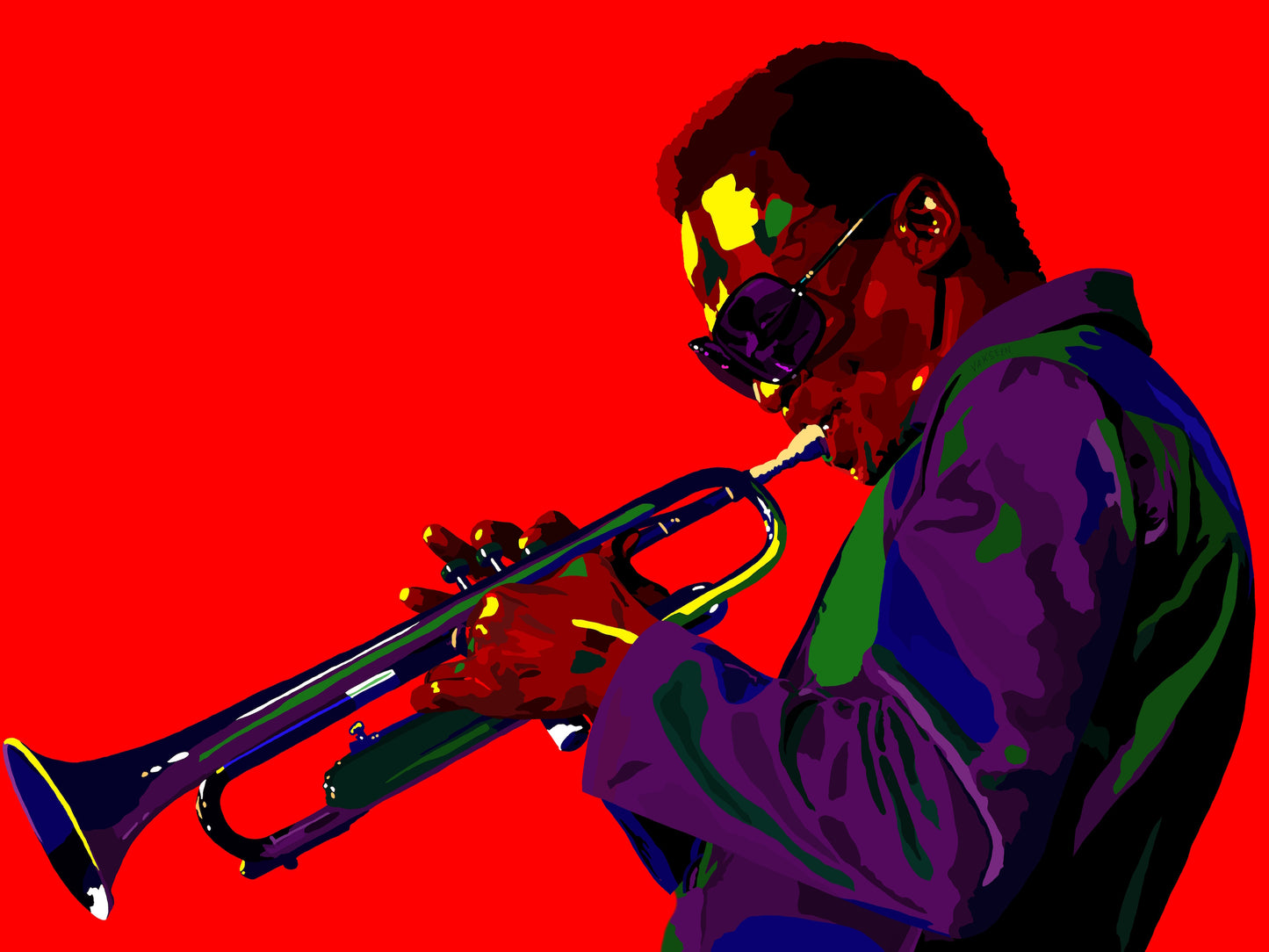 Miles Davis portrait art - Limited Edition Giclee Wall Art Prints & Wall Decor - Vakseen Art