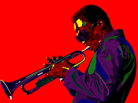 Miles Davis portrait art - Limited Edition Giclee Wall Art Prints & Wall Decor - Vakseen Art