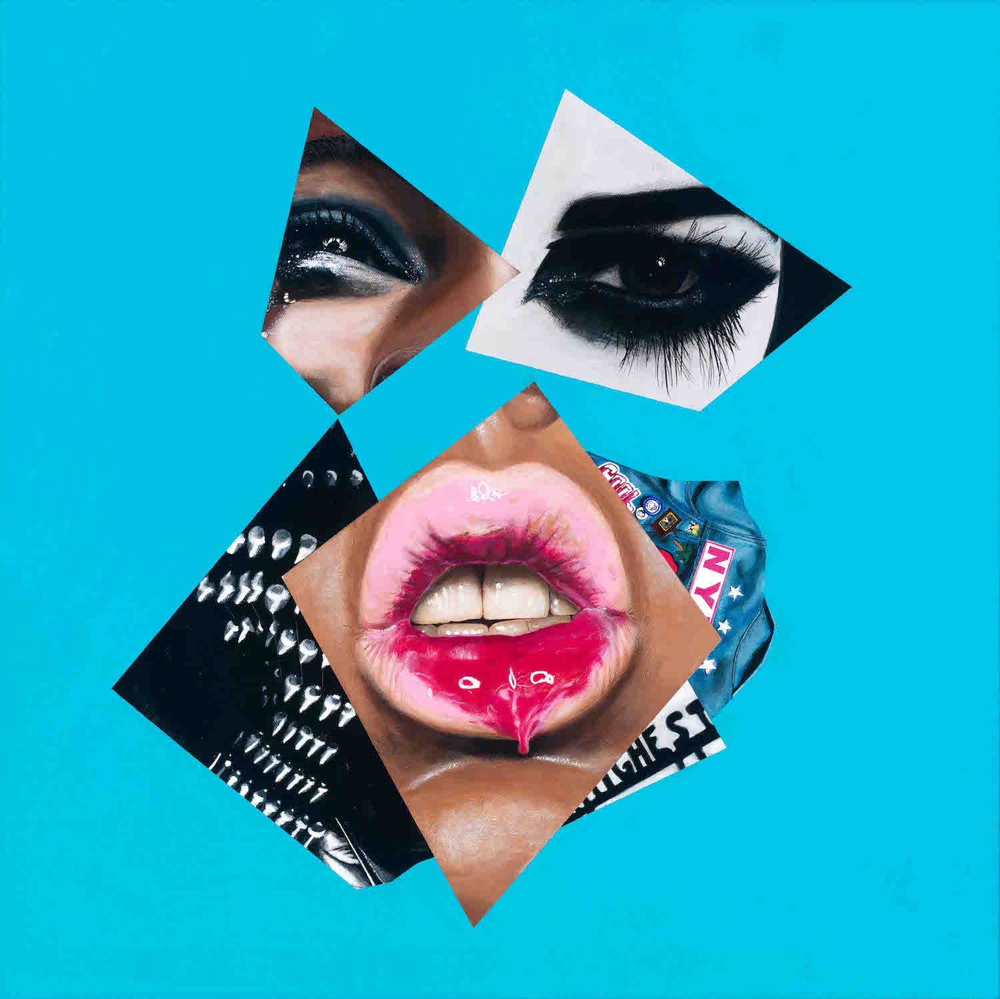 Illustrious Ratchet - Collage Portrait – Original Acrylic Painting – Vanity Pop Series – Wall Decor by Vakseen