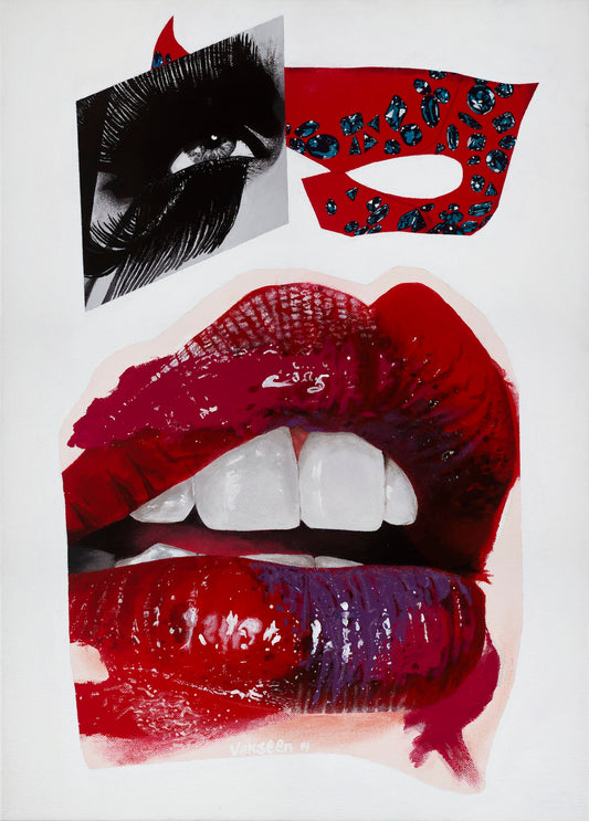 Vakseen Art - Ribbon In Her Eyes - Vanity Pop - Limited Edition Giclee Art Print & Wall Decor