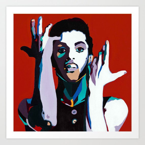 Prince portrait art - Limited Edition Giclee Art Prints & Wall Decor - Vakseen Art